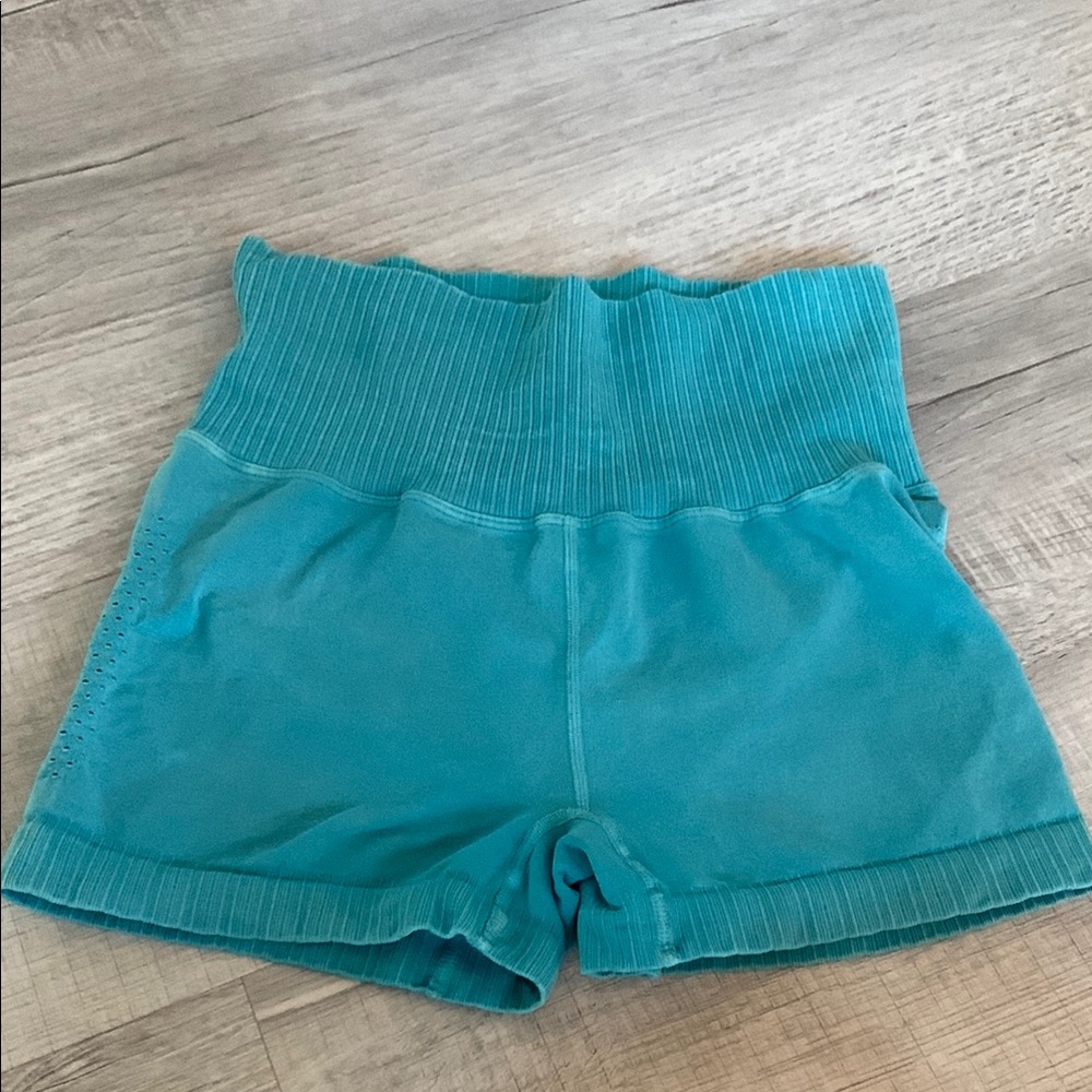 Free People Happiness Runs High-Waisted Workout Shorts